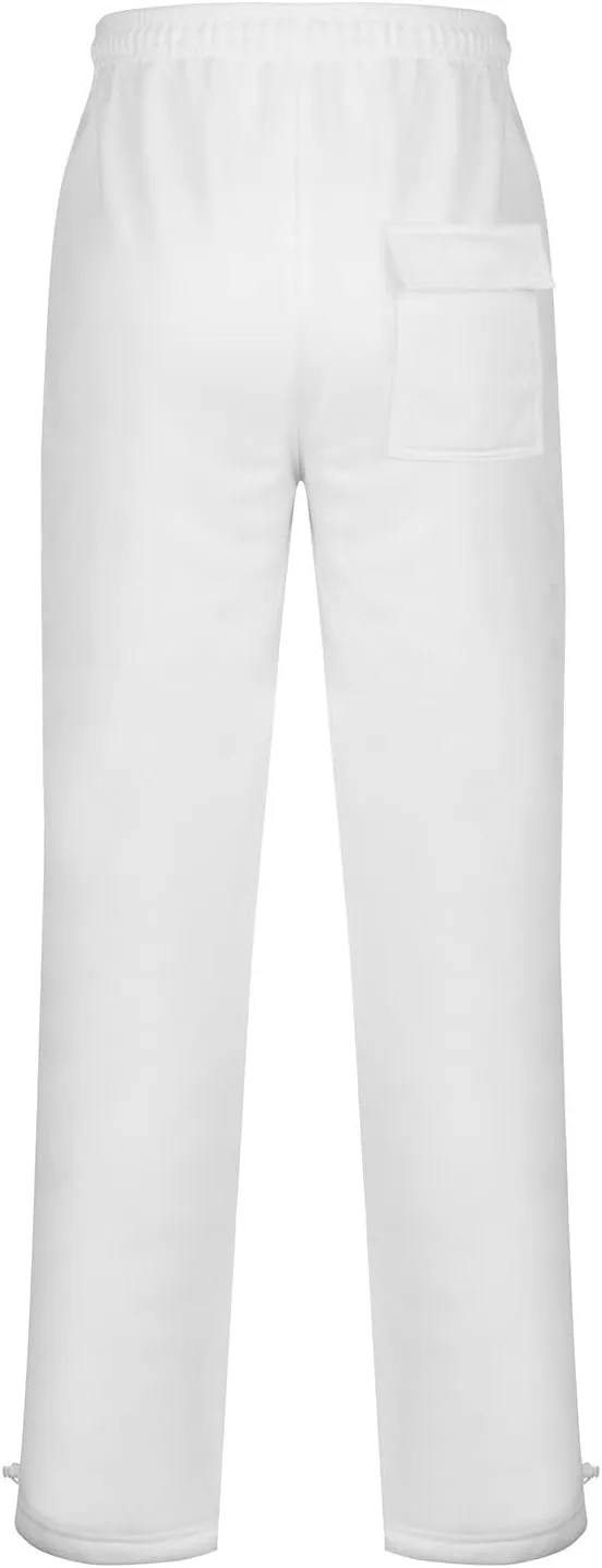 2024 Men's Fleece Cargo Sweatpants Drawstring Loose Fit Jogger Pants for Men with Pockets Stylish Hiking Work Trousers