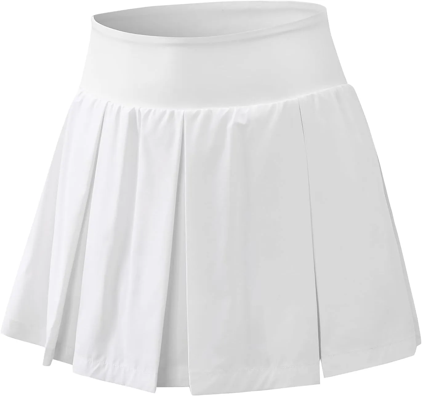 Amxiway Women's Pleated Tennis Skirts with Shorts Mini Plaid Golf Skort High Waisted Skorts Athletic Workout Skater Skirt
