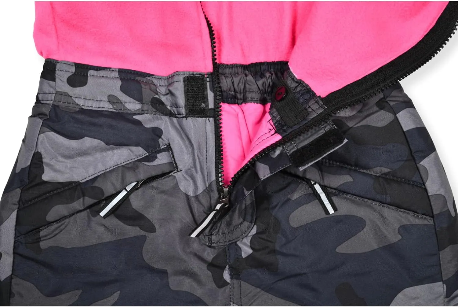 Arctic Quest Polar Fleece Water Resistant Insulated Unisex Boys and Girls Unisex Ski & Snow Bib Pants Overalls