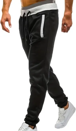 Athletic Sports Joggers for Men Drawstring Chino Cargo Pants Hiking Outdoor Relaxed Fit Sweatpants with Pockets