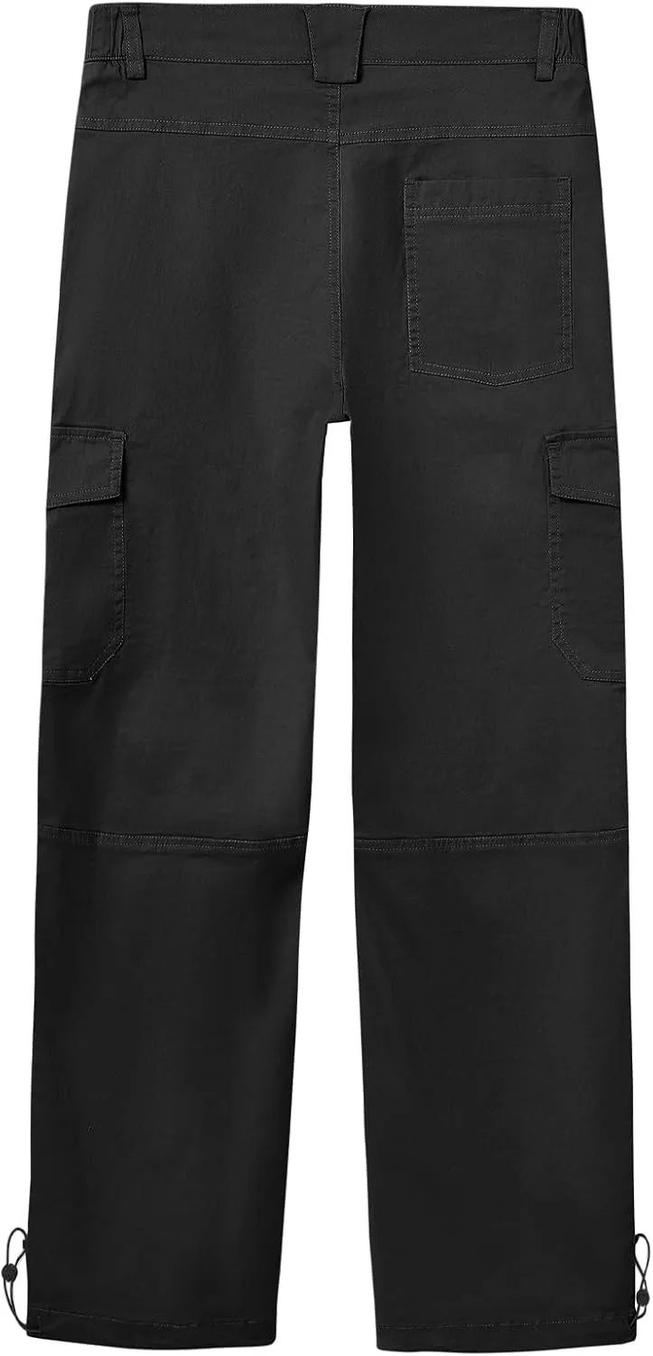 BGOWATU Women's Hiking Cargo Pants Joggers Stretch Outdoor Casual Travel Sweatpants with 6 Pockets