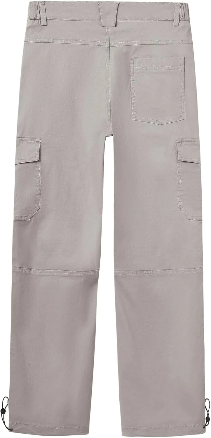 BGOWATU Women's Hiking Cargo Pants Joggers Stretch Outdoor Casual Travel Sweatpants with 6 Pockets