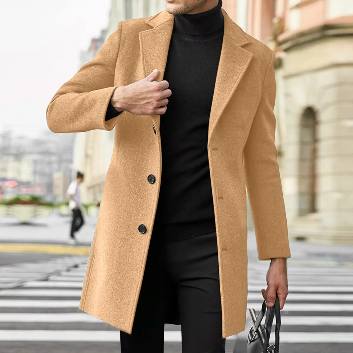 Black Sweatshirt Short Thick Hooded Leather Jacket Zipper Lapel Vintage Autobike Coat Warm Daily Top Mens Flannel