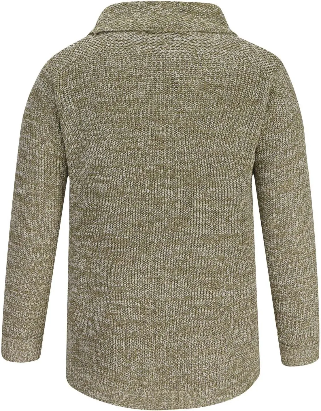 BTDECLAR Men's Casual Long Sleeve V Neck Sweater Coats Soft Shawl Collar Button Down Knitted Cardigan Sweaters with Pockets