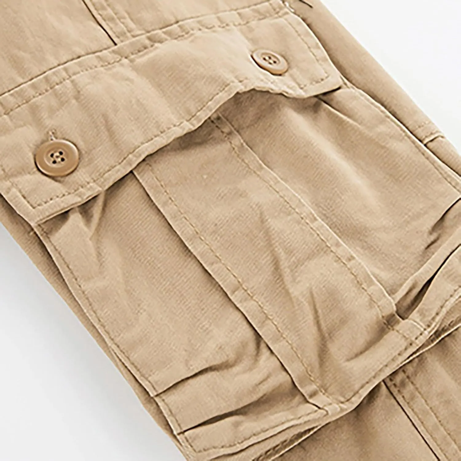 Cargo Pants Men Thickened Pants Cotton Pocket Multi Color Large Sanitary Trousers Lightweight Hiking Trousers