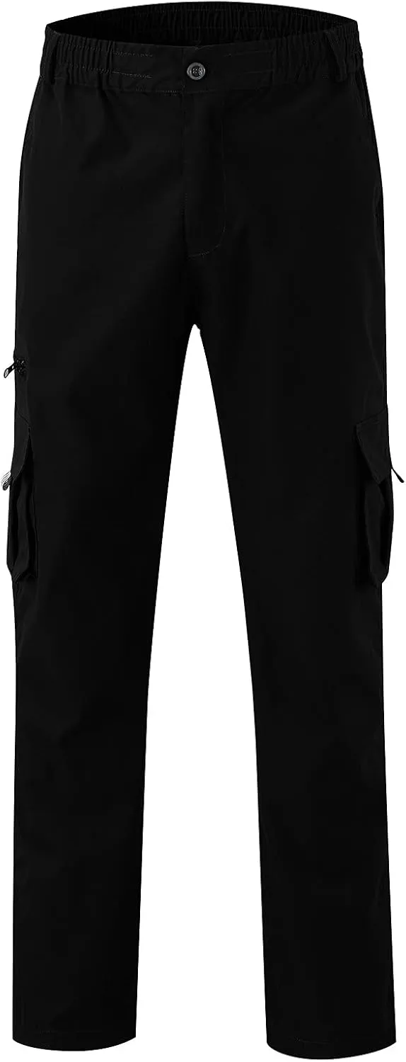 Cargo Pants Waist Color Sports Hat Multi Woven Pocket Foot Rope Solid Hiking Outdoor Track Jogging Sweatpants Pants