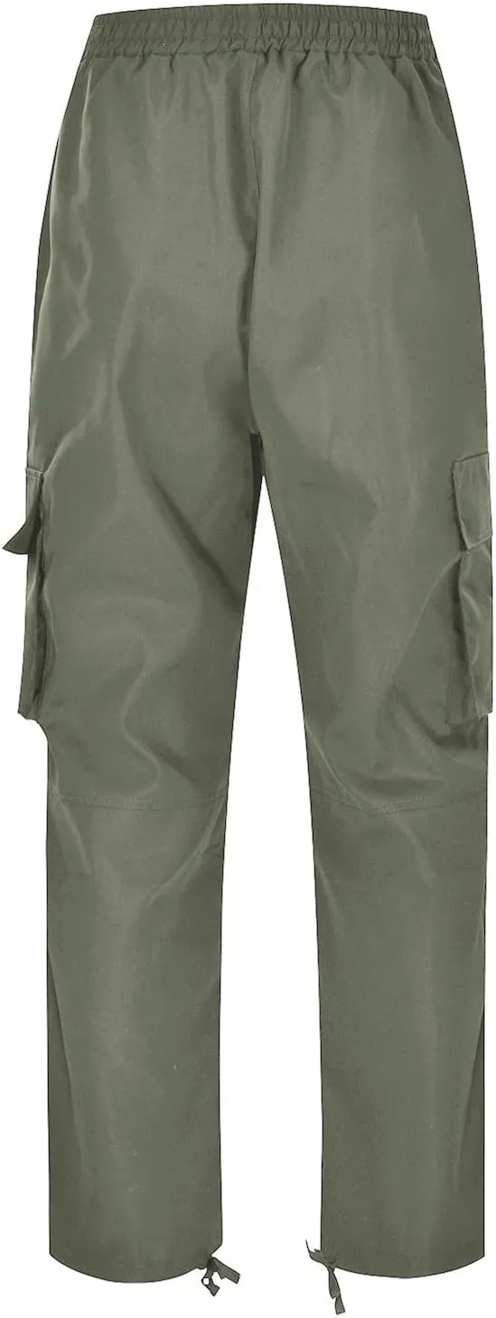 Cargo Pants Waist Color Sports Hat Multi Woven Pocket Foot Rope Solid Hiking Outdoor Track Jogging Sweatpants Pants