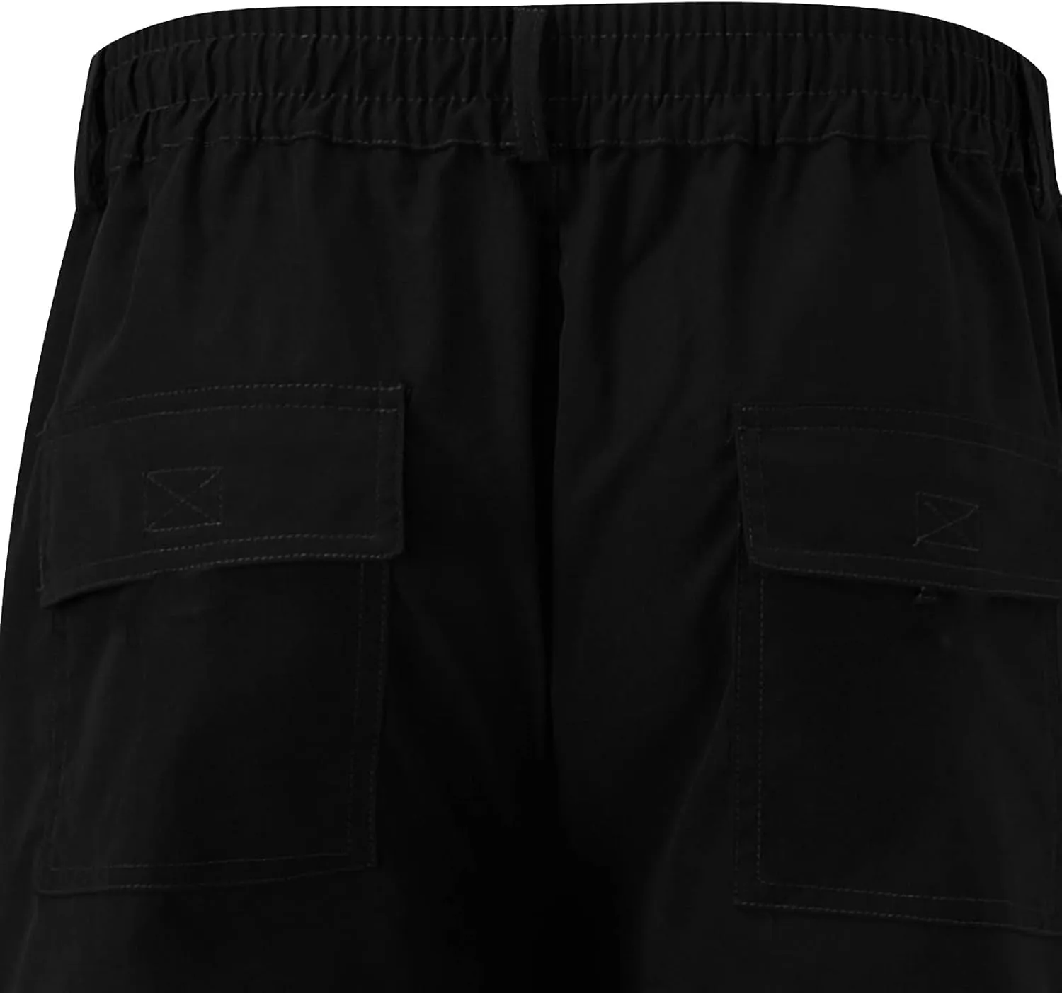Cargo Pants Waist Color Sports Hat Multi Woven Pocket Foot Rope Solid Hiking Outdoor Track Jogging Sweatpants Pants