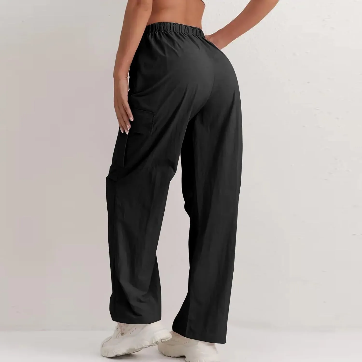 Cargo Pants Women Baggy High Waisted Parachute Pants Sweatpants Wide Leg Y2k Casual Pants with Pockets