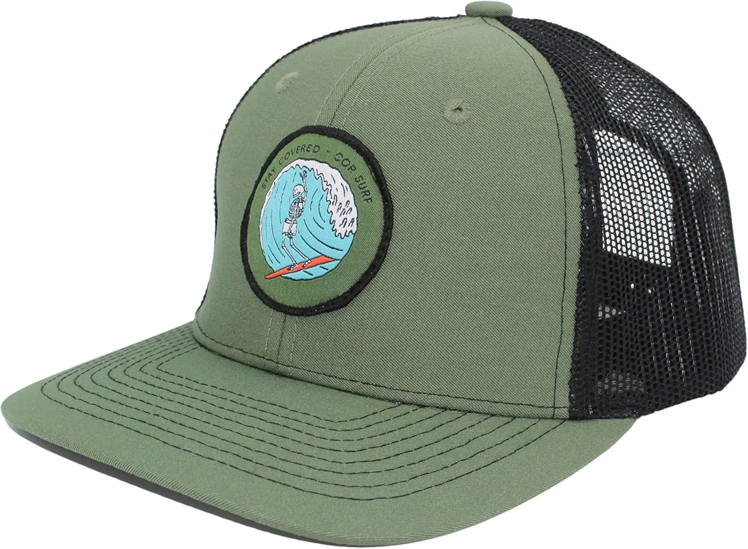 COR Surf Trucker Hat | 6 Panel Mesh Adjustable Baseball Cap