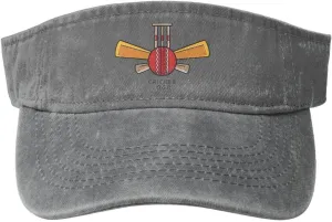 Cricket Sports Logo Sun Hat Sun Visor Hats for Women Men Baseball Cap Golf Hats