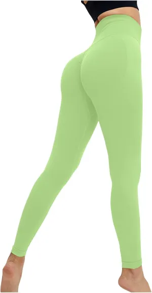 DASAYO Scrunch Butt Leggings for Woemn High Waisted Tummy Control Stretchy Workout Fitness Gym Full Length Yoga Pants