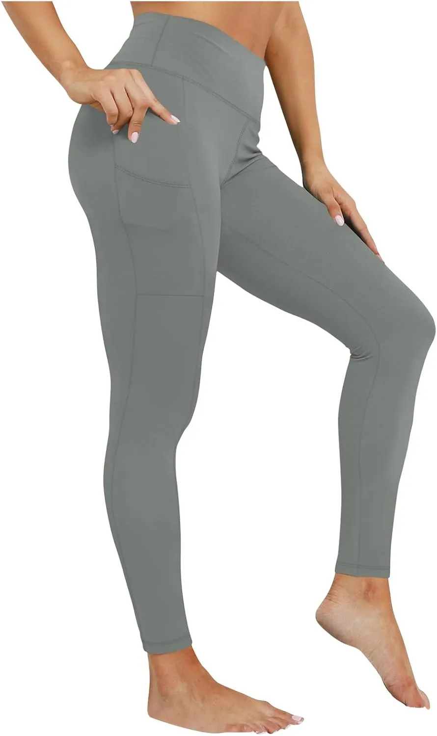 DASAYO Yoga Pants with Pockets for Women High Waist Tummy Control Activewear Leggings Stretchy Fitness Workout Leggings
