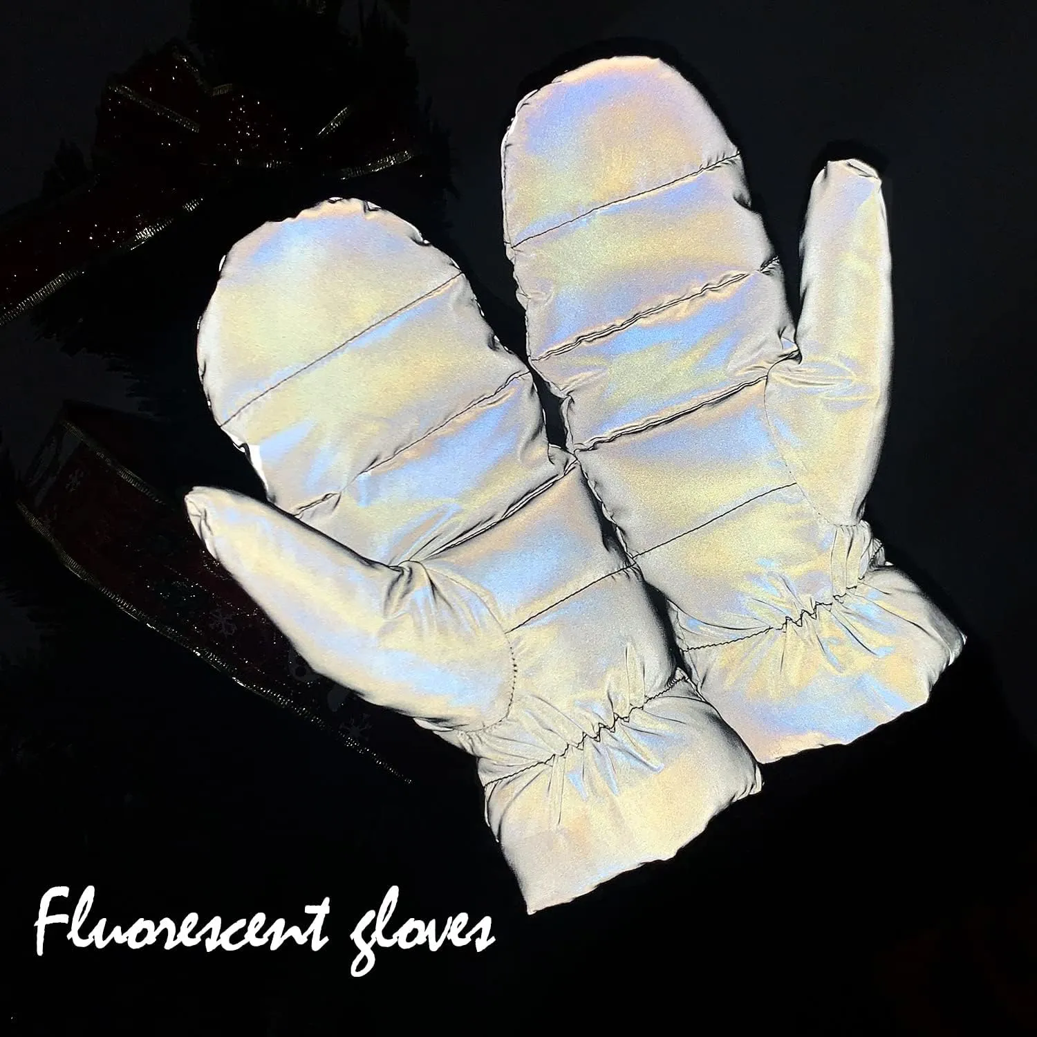 FIORETTO Womens Puff Down Mittens Warm Winter Snow Mittens for Cold Weather 200118