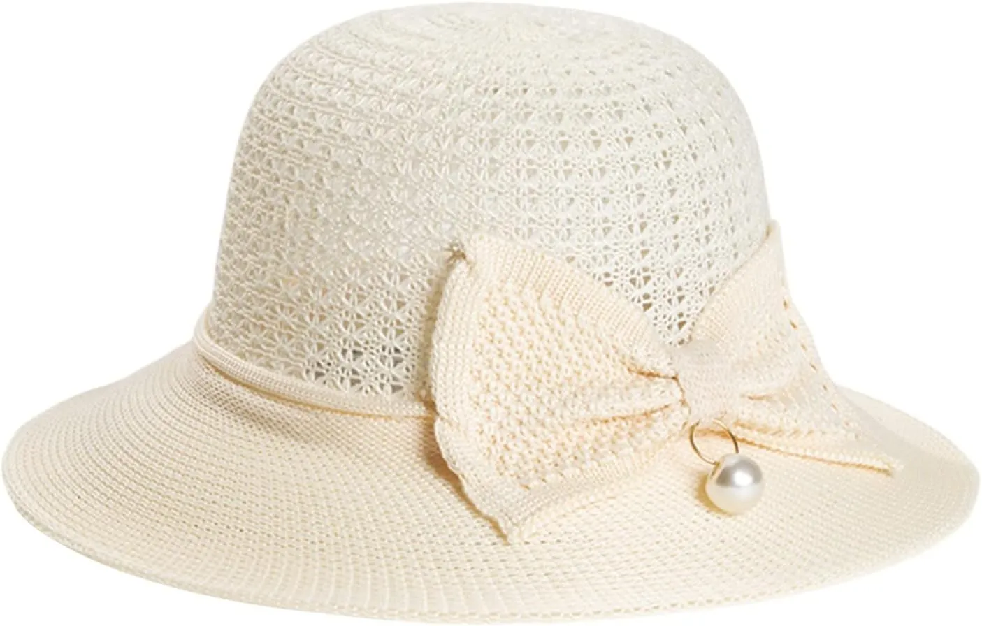 Fisherman Hat Women Sun Summer Large Brim Thin Hat Breathable Sunshade Hat Sun Hat Basin Hat Tall Hat (White, One Size)