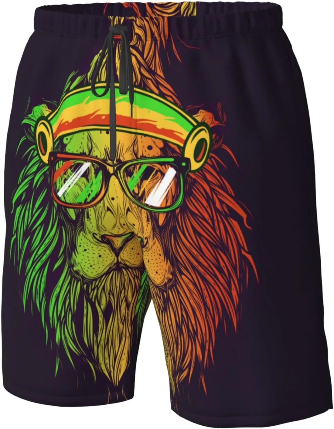 FREEHOTU Men's Swim Trunks Beach Board Shorts Quick Dry Swimwear Sports with Pockets