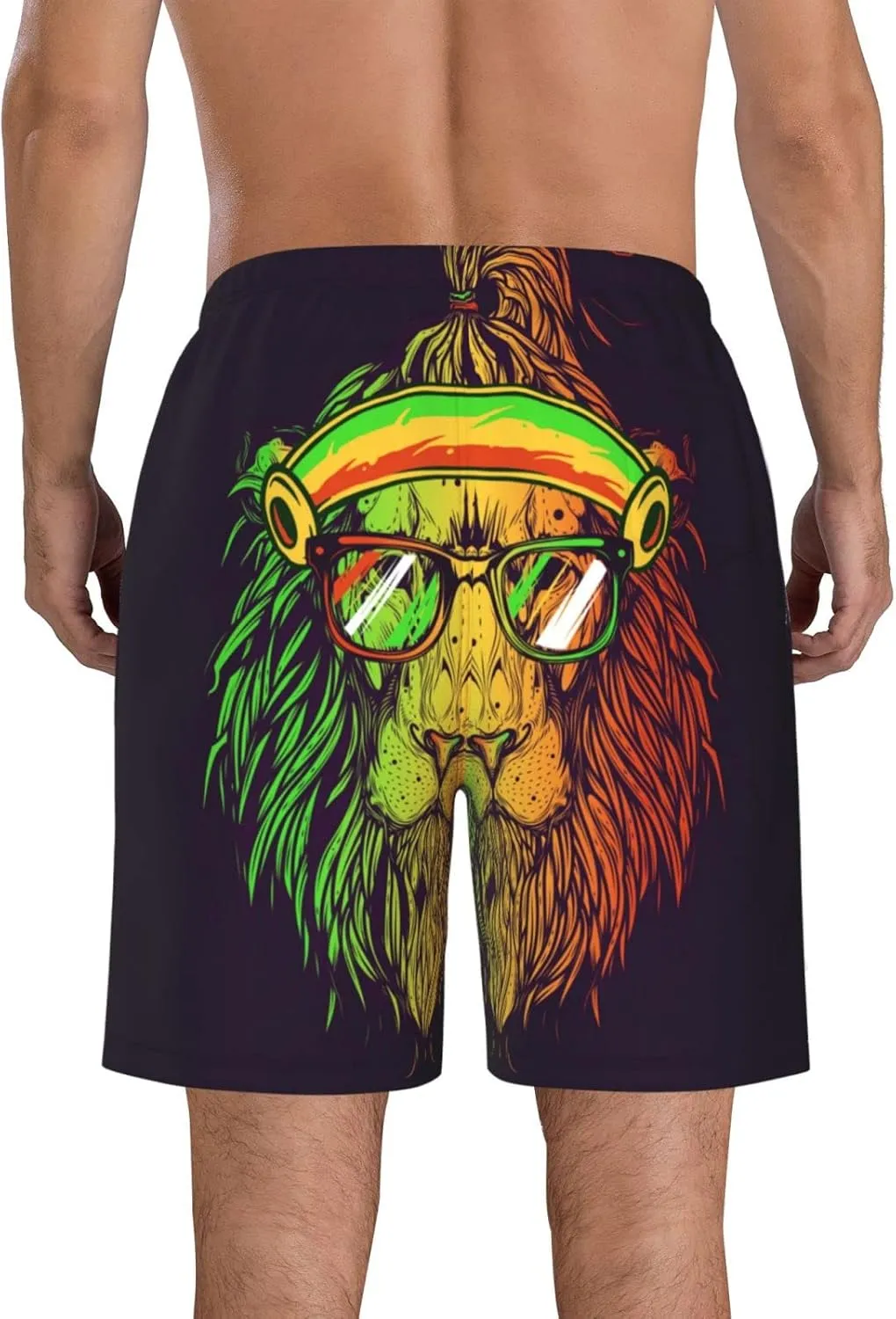 FREEHOTU Men's Swim Trunks Beach Board Shorts Quick Dry Swimwear Sports with Pockets