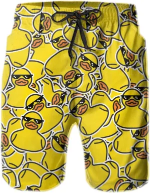 FREEHOTU Men's Swim Trunks Beach Board Shorts Quick Dry Swimwear Sports with Pockets