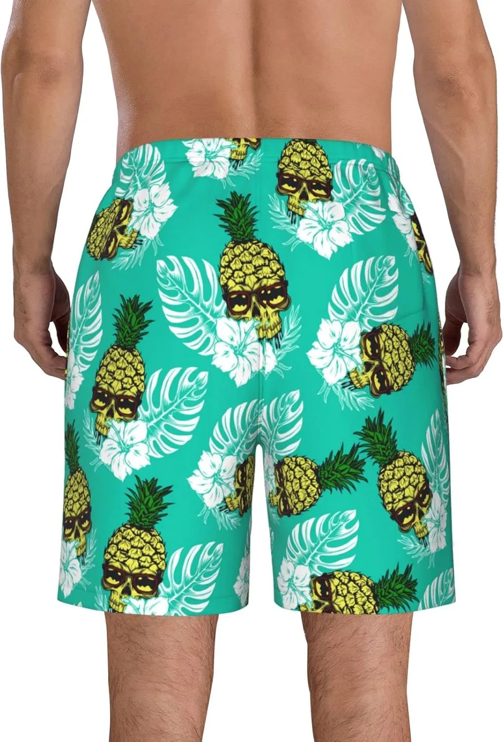 FREEHOTU Men's Swim Trunks Beach Board Shorts Quick Dry Swimwear Sports with Pockets