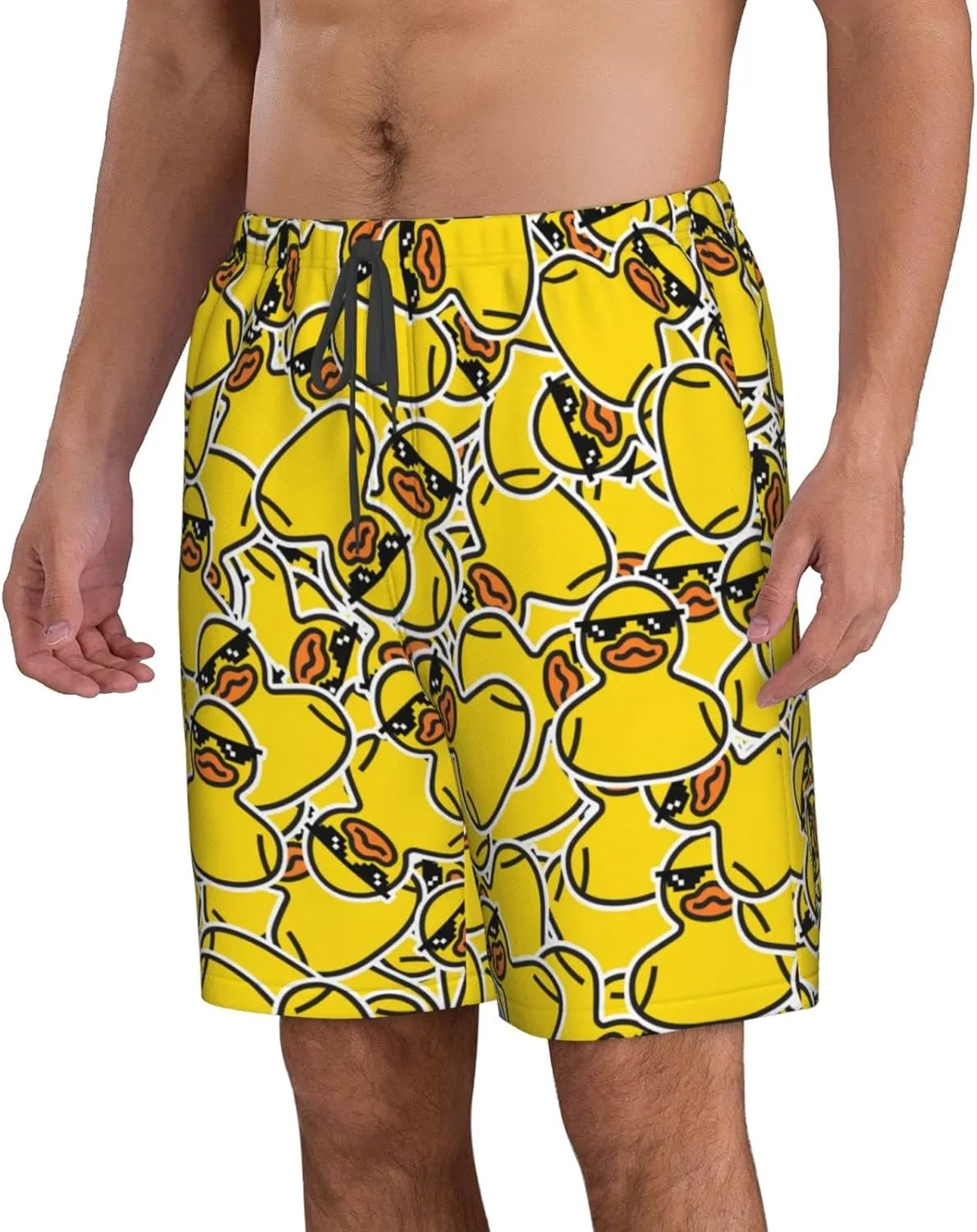 FREEHOTU Men's Swim Trunks Beach Board Shorts Quick Dry Swimwear Sports with Pockets