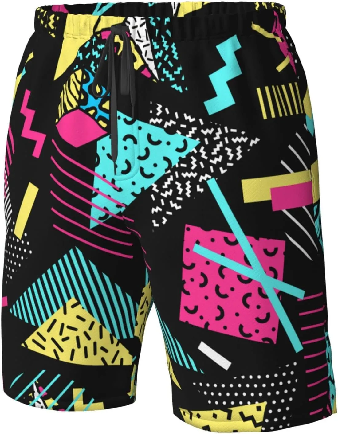 FREEHOTU Men's Swim Trunks Beach Board Shorts Quick Dry Swimwear Sports with Pockets