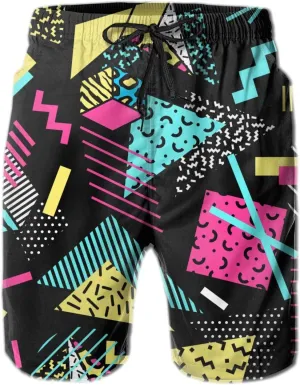 FREEHOTU Men's Swim Trunks Beach Board Shorts Quick Dry Swimwear Sports with Pockets