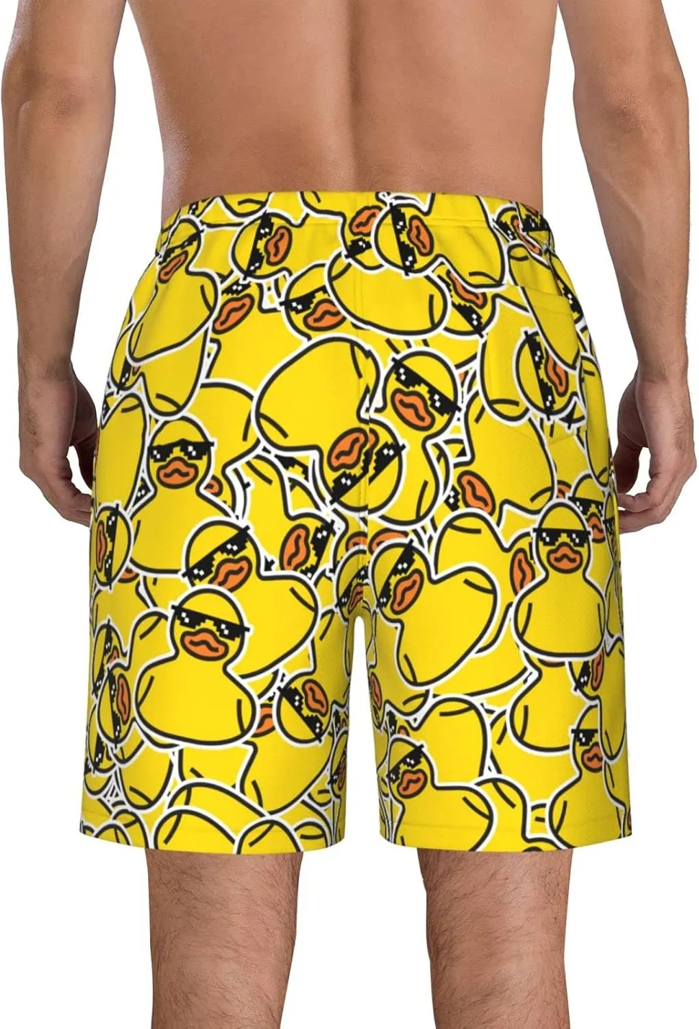 FREEHOTU Men's Swim Trunks Beach Board Shorts Quick Dry Swimwear Sports with Pockets