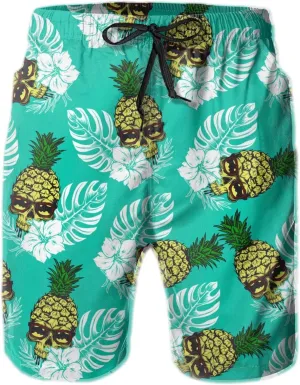 FREEHOTU Men's Swim Trunks Beach Board Shorts Quick Dry Swimwear Sports with Pockets