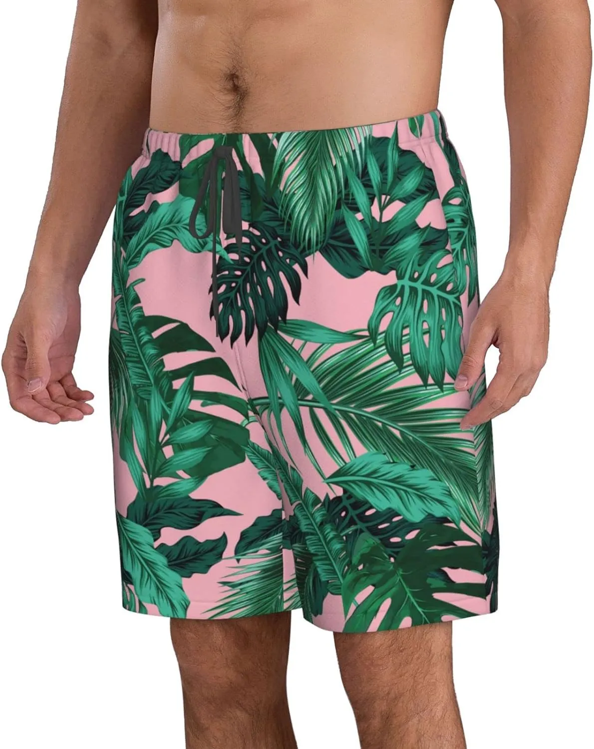 FREEHOTU Men's Swim Trunks Beach Board Shorts Quick Dry Swimwear Sports with Pockets
