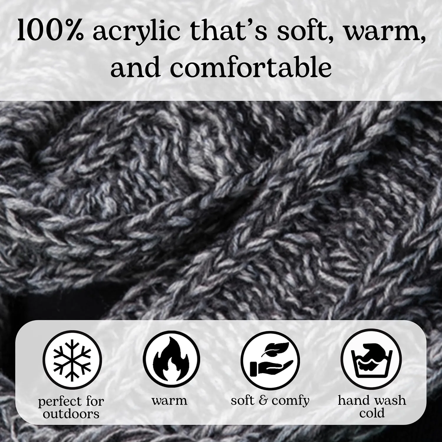 Funky Junque Premium Slouchy Beanie & Infinity Scarf Set - Mothers Day Gift - Warm Winter Bundle