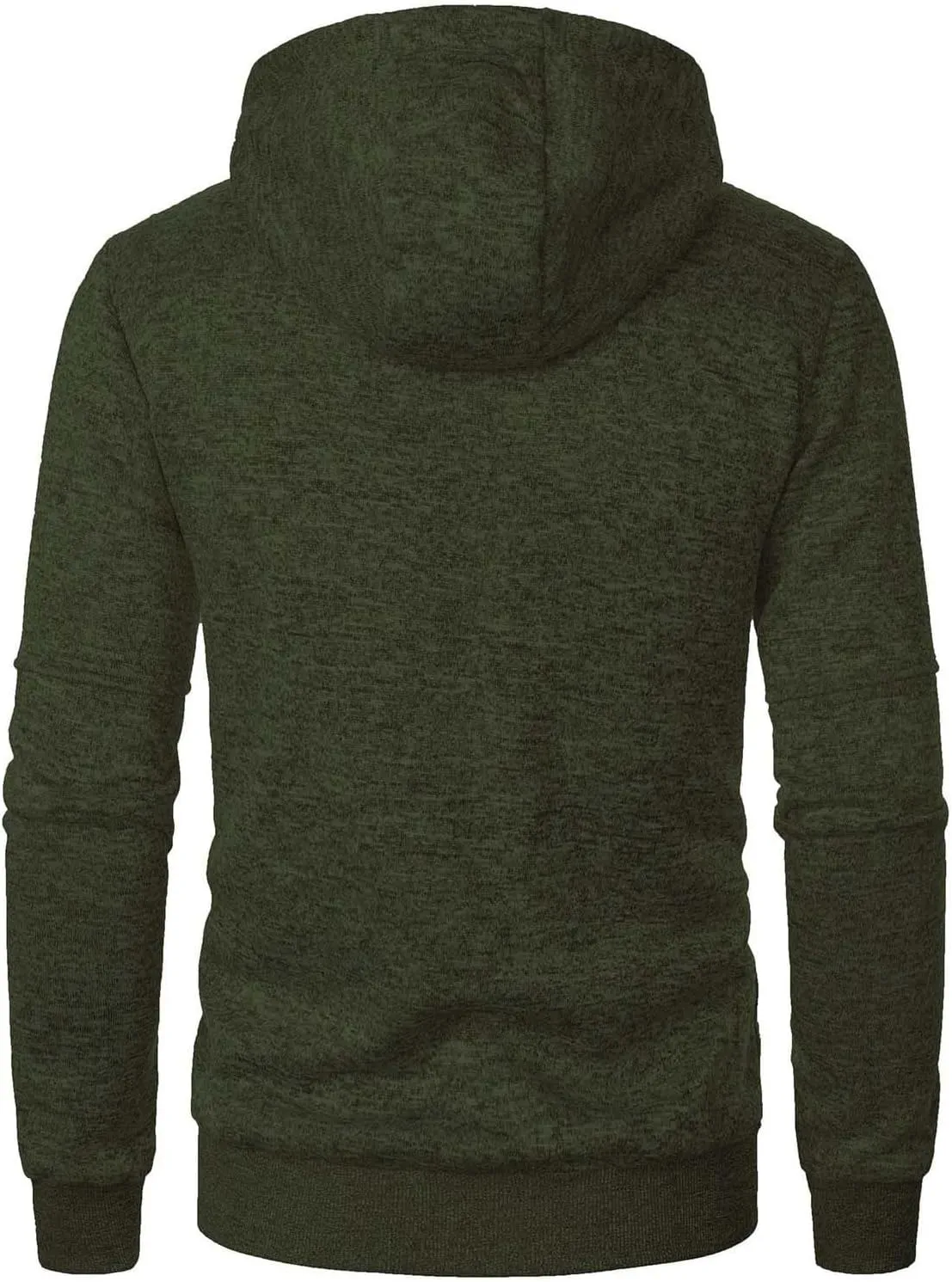 Hoodies For Men Fleece Warm Zipper Casual Sportwear Jackets Loose Open Front Long Sleeve Thin Winter Coat With Pocket