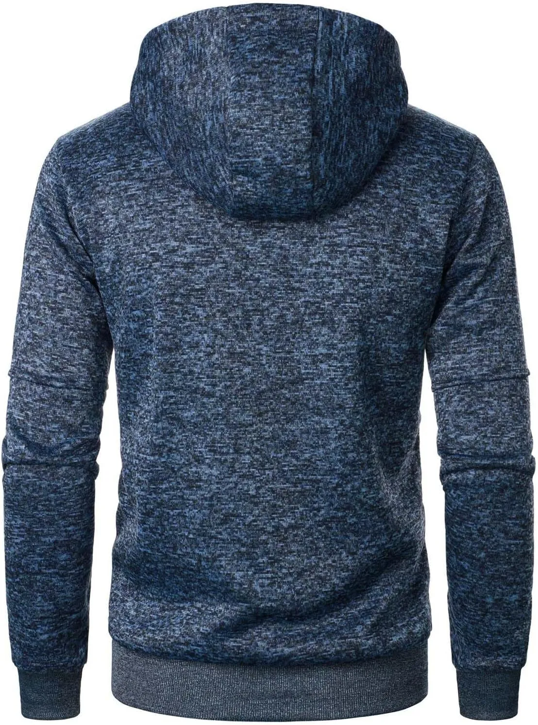 Hoodies For Men Fleece Warm Zipper Casual Sportwear Jackets Loose Open Front Long Sleeve Thin Winter Coat With Pocket