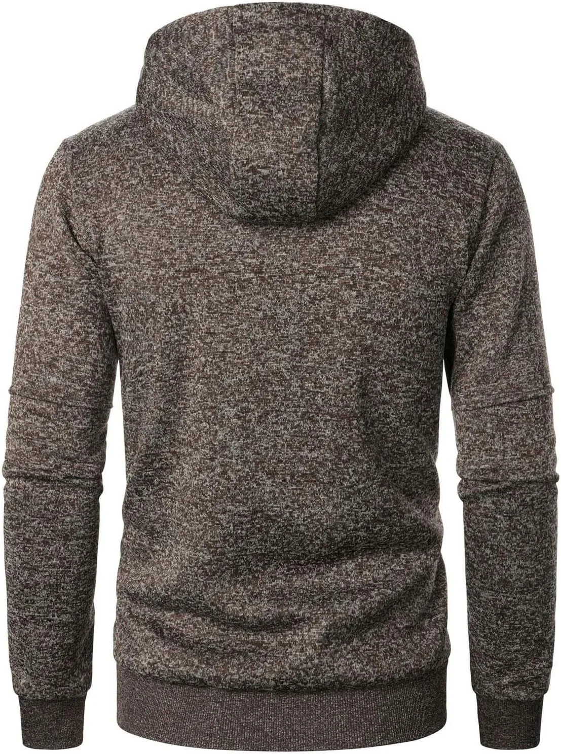 Hoodies For Men Fleece Warm Zipper Casual Sportwear Jackets Loose Open Front Long Sleeve Thin Winter Coat With Pocket