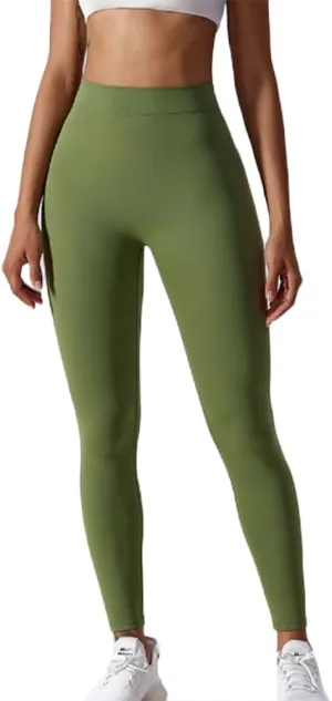 HSQSMWJ Leggings Women Butt Lifting Anti-Cellulite Push Up Tummy Control High Waist Gym Yoga Compression Pants
