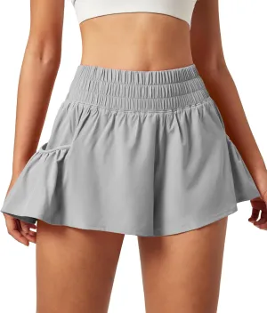 IUGA Women's Athletic Shorts High Waisted Flowy Shorts for Women Quick Dry Workout Running Shorts with Pockets