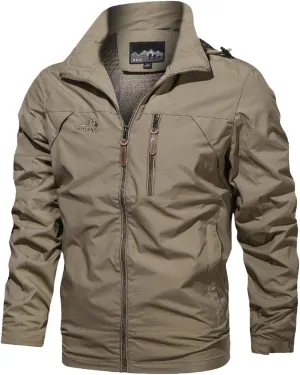 Jackets for Men, Men's Bomber Jacket Lightweight Jacket Full Zip Light Windbreaker Casual Stylish Golf Jackets Coats