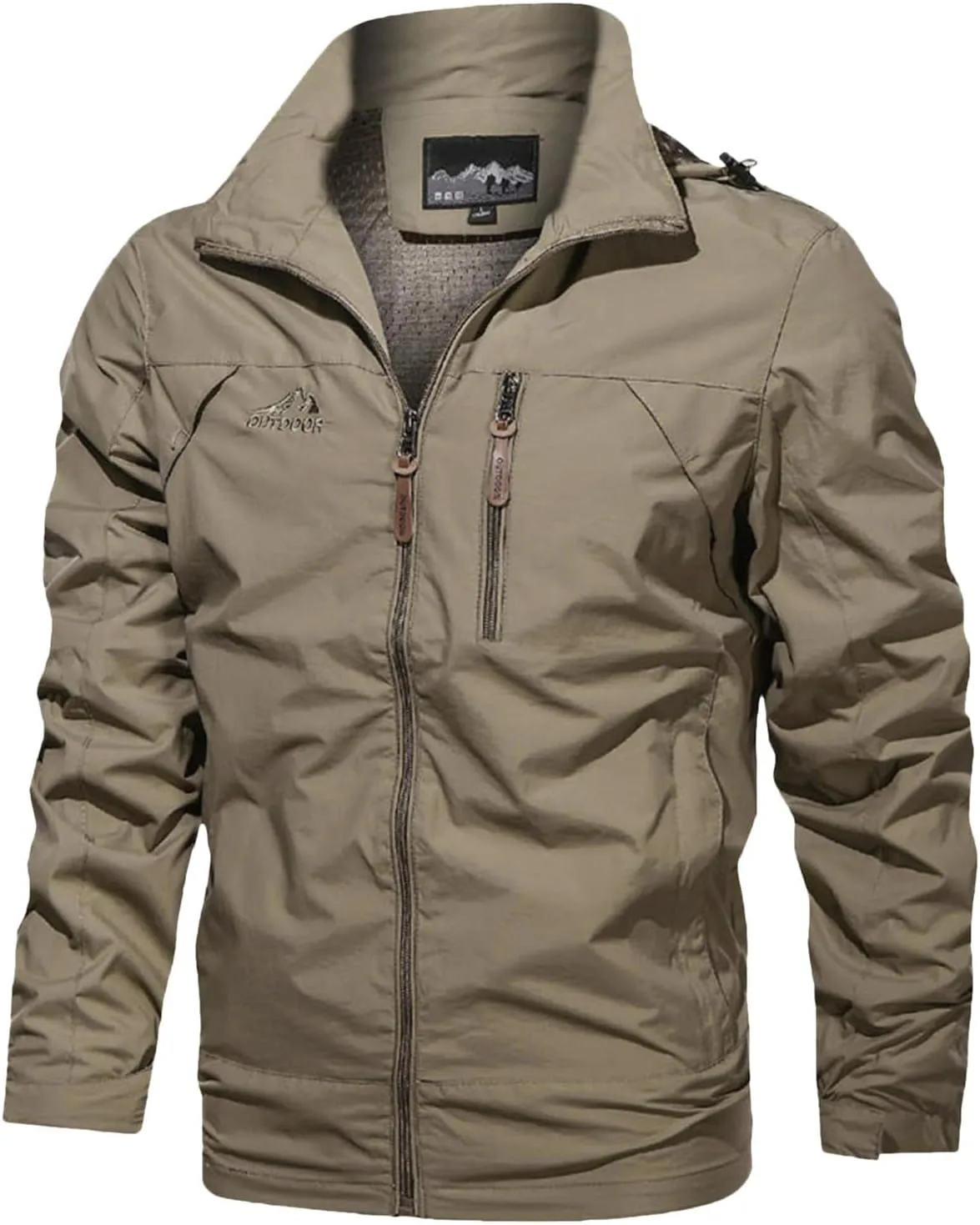Jackets for Men, Men's Bomber Jacket Lightweight Jacket Full Zip Light Windbreaker Casual Stylish Golf Jackets Coats