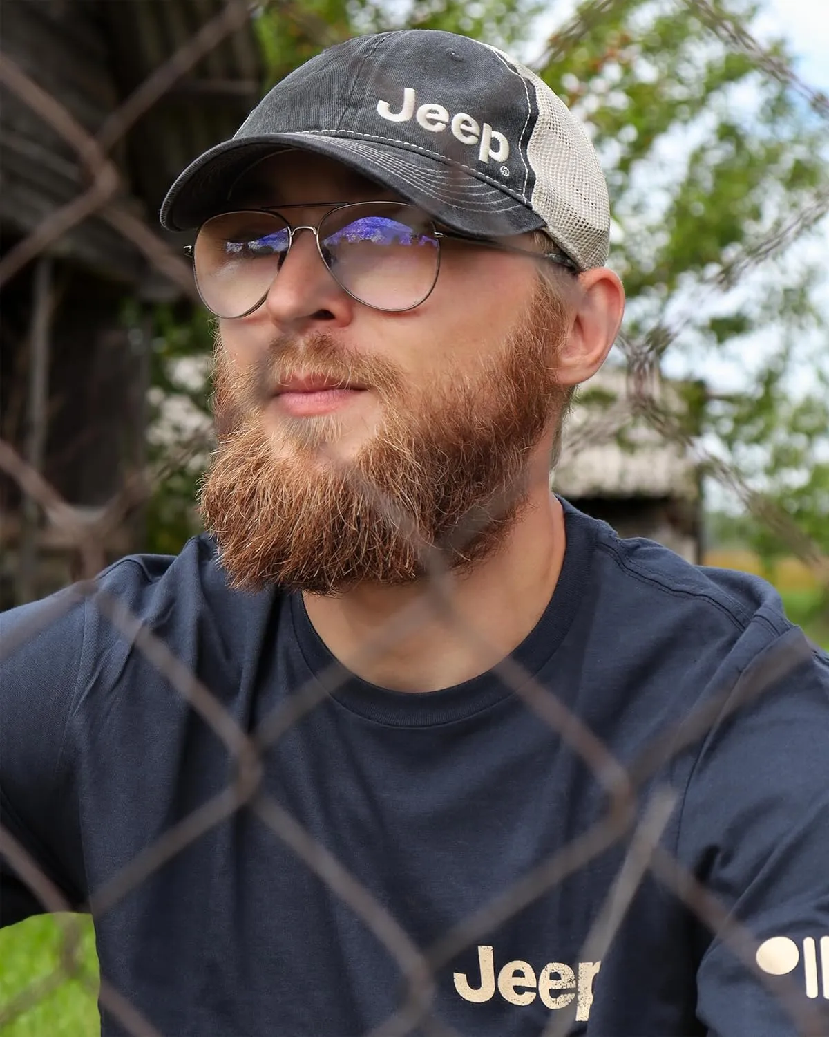 Jeep mens Trucker-style