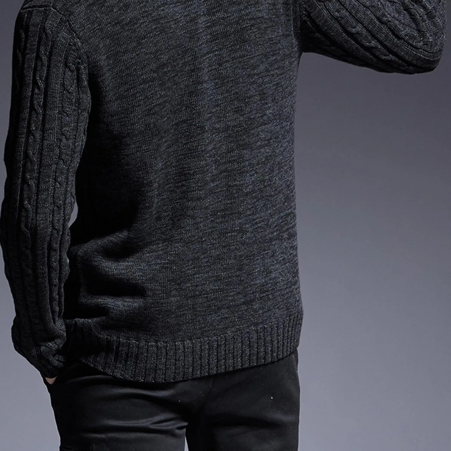 JEsilunmaMY Mens Fall Winter Shawl Collar Sweaters Casual V Neck Button Down Knitted Cardigans Comfortable Chunky Knitwear