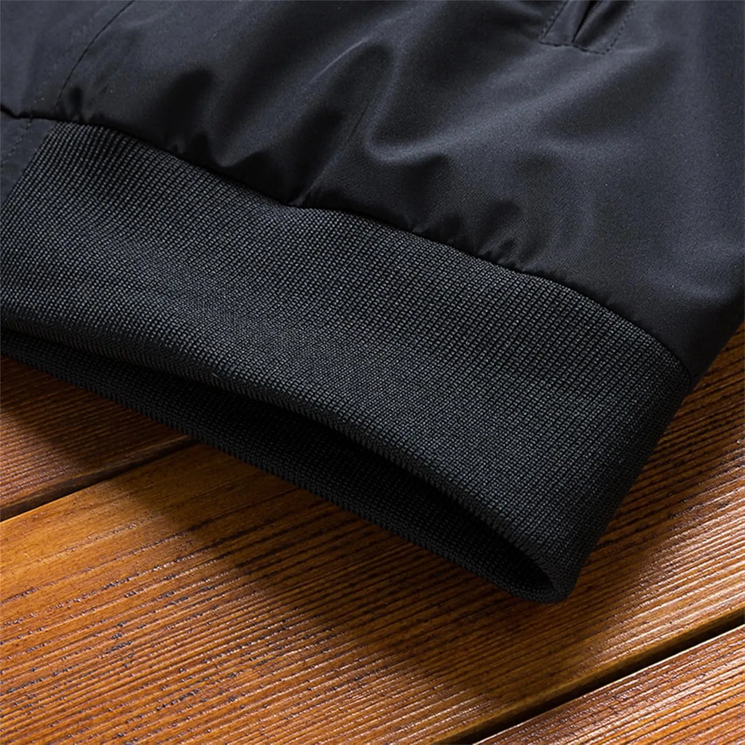 JEsilunmaMY Men's Lightweight Stand Collar Bomber Jacket Full Zip Flannel Baseball Jacket Windproof Sportwear Windbreaker