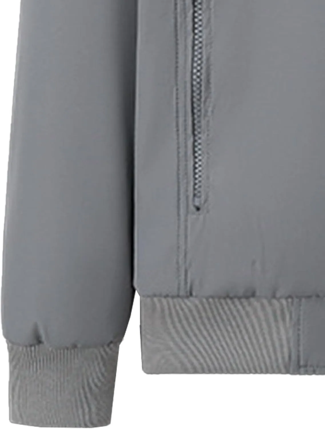 JEsilunmaMY Men's Stand Collar Bomber Padded Coats Zip Up Casual Business Sportwear Stylish Lightweight Warm Windbreakers