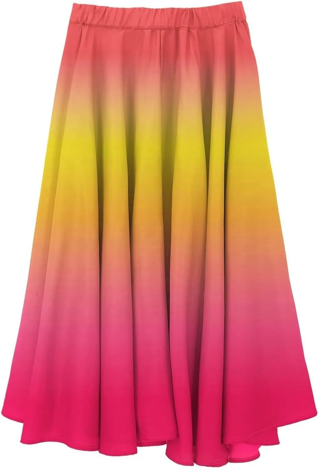 Linen Wrap Skirts for Women Pleated Summer Boho Floral Flowy Skirt Vacation High Waisted Maxi Casual Dress Skorts