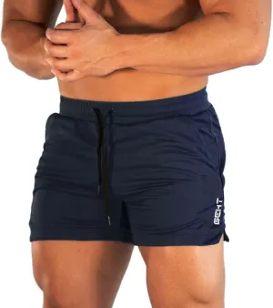 MALAIDOG Men's 3 Inch Sports Running Shorts Bodybuilding Quick Dry Drawstring Elastic Waistband Activewear Shorts with Pocket