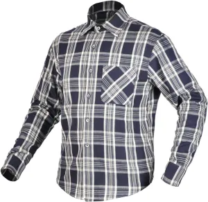Men Motorcycle Plaid Shirt Motorcycle Riding Jacket With Back, Shoulder ，elbow Armor Aramid Lining Reinforcement