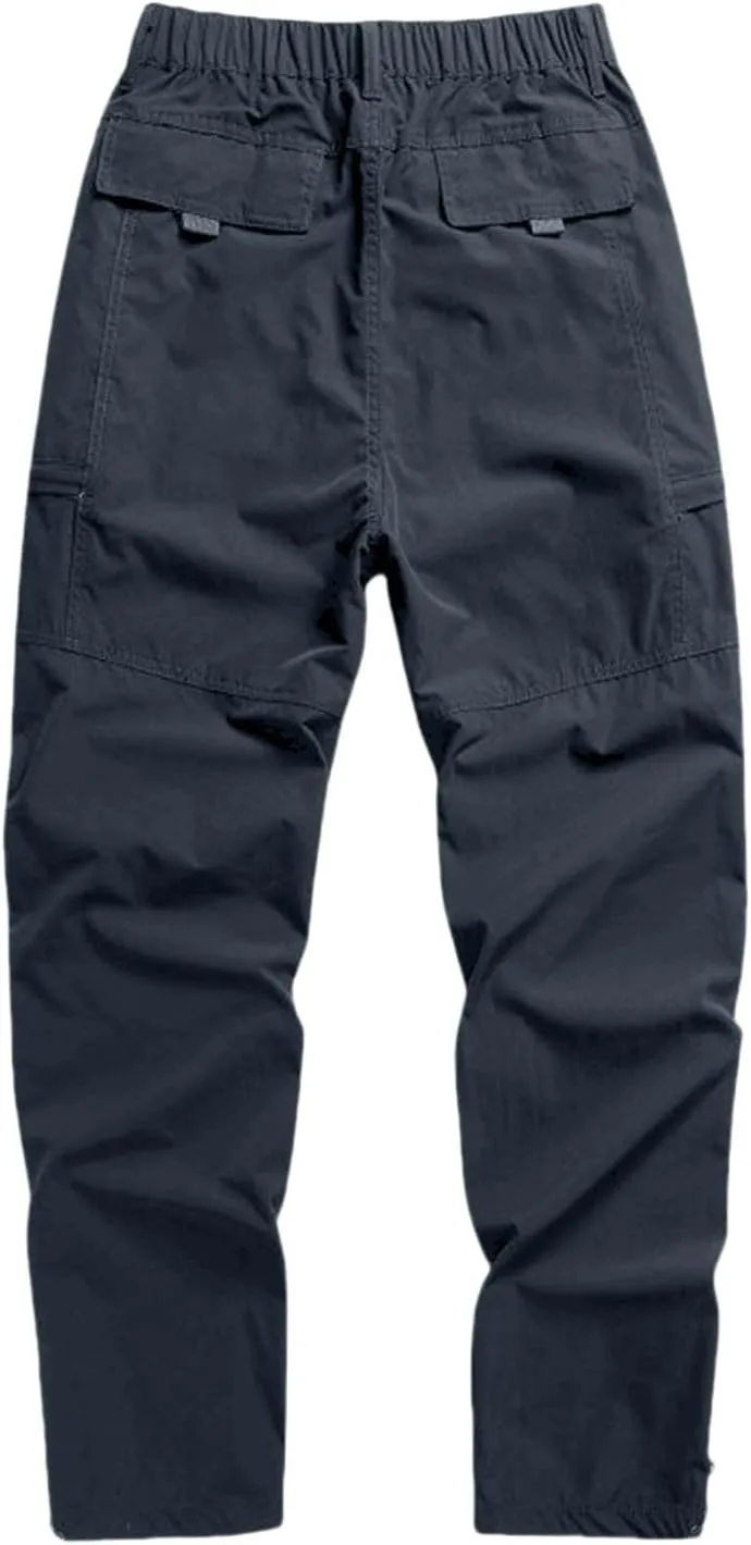 Men's BDU Casual Military Pants Cotton Pocket Multi Color Large Sanitary Pants Elastic Waist Drawstring Joggers