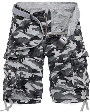 Men's Camo Cargo Shorts Cotton