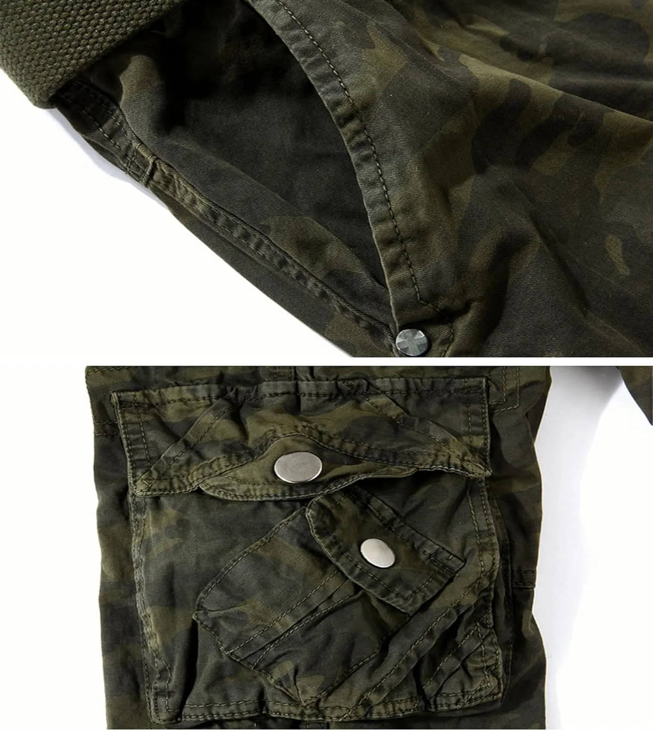 Men's Camo Cargo Shorts Cotton