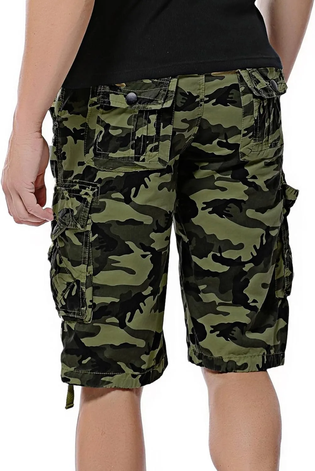 Men's Camo Cargo Shorts Cotton