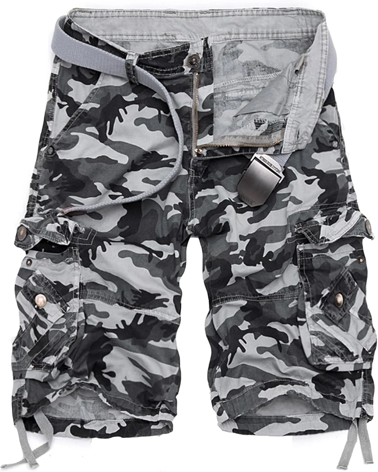 Men's Camo Cargo Shorts Cotton