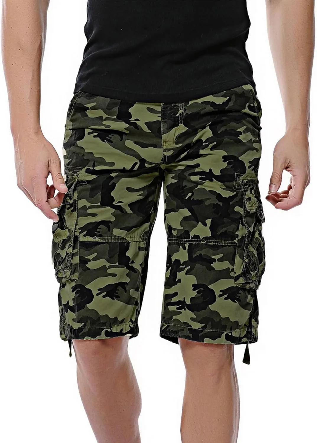 Men's Camo Cargo Shorts Cotton